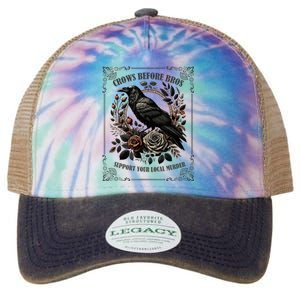 Crows Before Bros Support Your Local Murder Legacy Tie Dye Trucker Hat