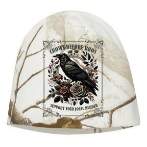 Crows Before Bros Support Your Local Murder Kati - Camo Knit Beanie