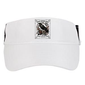 Crows Before Bros Support Your Local Murder Adult Drive Performance Visor