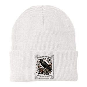 Crows Before Bros Support Your Local Murder Knit Cap Winter Beanie