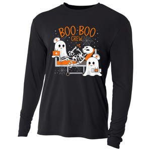 Cool Boo Boo Crew Ghost Doctor Paramedic Nurse Halloween Cooling Performance Long Sleeve Crew