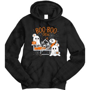 Cool Boo Boo Crew Ghost Doctor Paramedic Nurse Halloween Tie Dye Hoodie