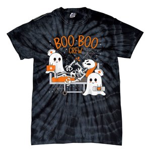 Cool Boo Boo Crew Ghost Doctor Paramedic Nurse Halloween Tie-Dye T-Shirt