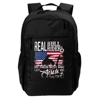 Christian BullRider Bull Riding Jesus Western Sports Backpack