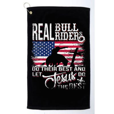 Christian BullRider Bull Riding Jesus Western Sports Golf Towel