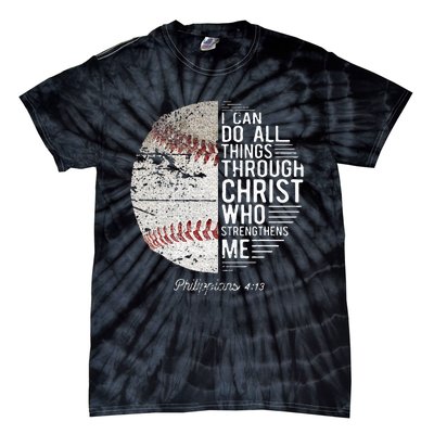 Christian Baseball Boy Philippians Religious Tie-Dye T-Shirt