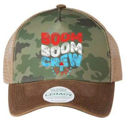 Cute Boom Boom Crew 4th Of July Fireworks Family Matching Legacy Tie Dye Trucker Hat