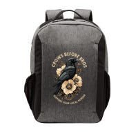 Crows Before Bros Support Your Local Murder Vector Backpack
