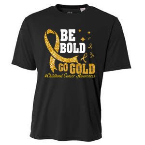 Childhood Be Bold Go Gold Childhood Cancer Awareness Cooling Performance Crew T-Shirt