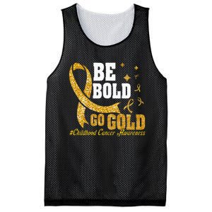 Childhood Be Bold Go Gold Childhood Cancer Awareness Mesh Reversible Basketball Jersey Tank