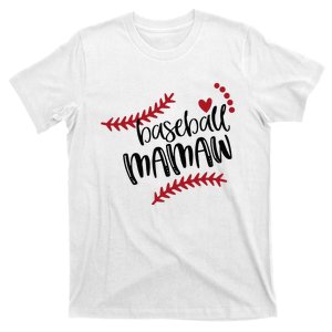 Cute Baseball Ball Mom Christmas Baseball Mamaw MOTHERS DAY T-Shirt