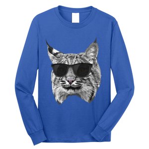 Cool Bobcat Bobcats Sunglasses Animal Lover Long Sleeve Shirt