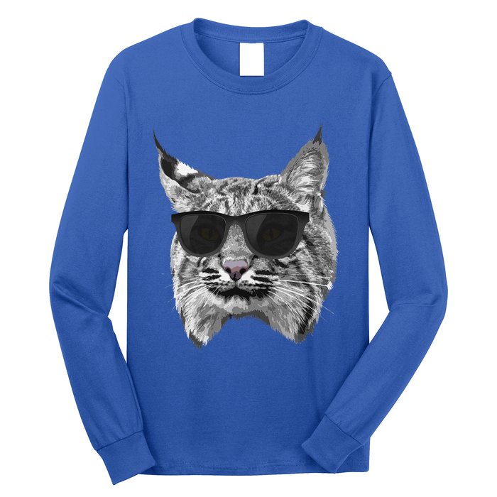 Cool Bobcat Bobcats Sunglasses Animal Lover Long Sleeve Shirt