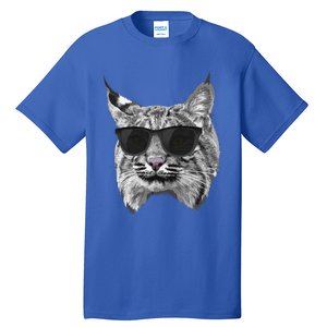 Cool Bobcat Bobcats Sunglasses Animal Lover Tall T-Shirt