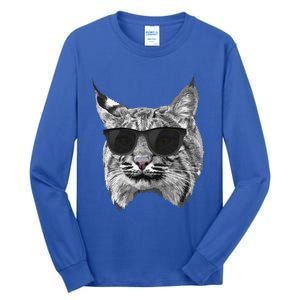 Cool Bobcat Bobcats Sunglasses Animal Lover Tall Long Sleeve T-Shirt