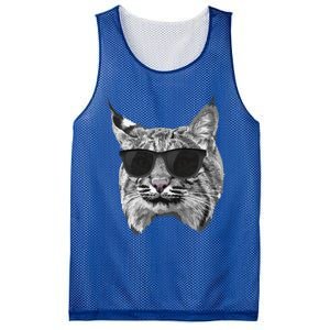 Cool Bobcat Bobcats Sunglasses Animal Lover Mesh Reversible Basketball Jersey Tank