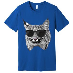 Cool Bobcat Bobcats Sunglasses Animal Lover Premium T-Shirt