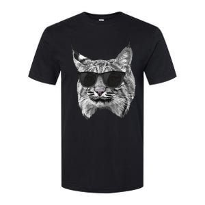 Cool Bobcat Bobcats Sunglasses Animal Lover Softstyle CVC T-Shirt