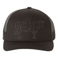 Cow Butcher Beef Cuts Diagram Eat Beef Butcher Cut Chart Yupoong Adult 5-Panel Trucker Hat