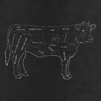 Cow Butcher Beef Cuts Diagram Eat Beef Butcher Cut Chart 25L Jumbo Tote