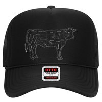 Cow Butcher Beef Cuts Diagram Eat Beef Butcher Cut Chart Trucker Hat