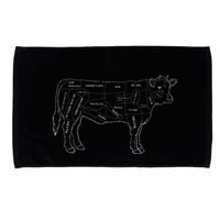 Cow Butcher Beef Cuts Diagram Eat Beef Butcher Cut Chart Microfiber Hand Towel