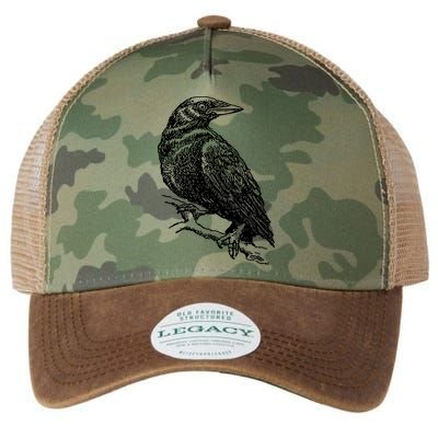 Crow Black Bird Legacy Tie Dye Trucker Hat