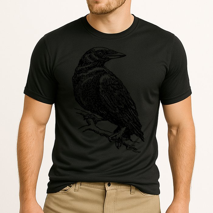 Crow Black Bird Cooling Performance Crew T-Shirt