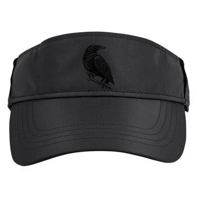 Crow Black Bird Adult Drive Performance Visor