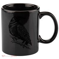Crow Black Bird 11oz C Handle Ceramic Mug