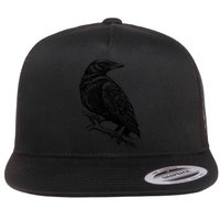 Crow Black Bird Flatbill Hat