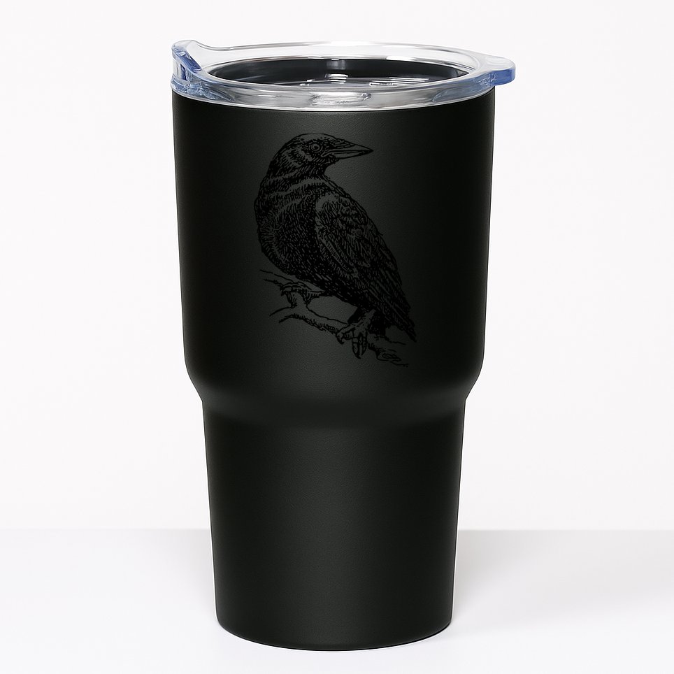 Crow Black Bird Tumbler