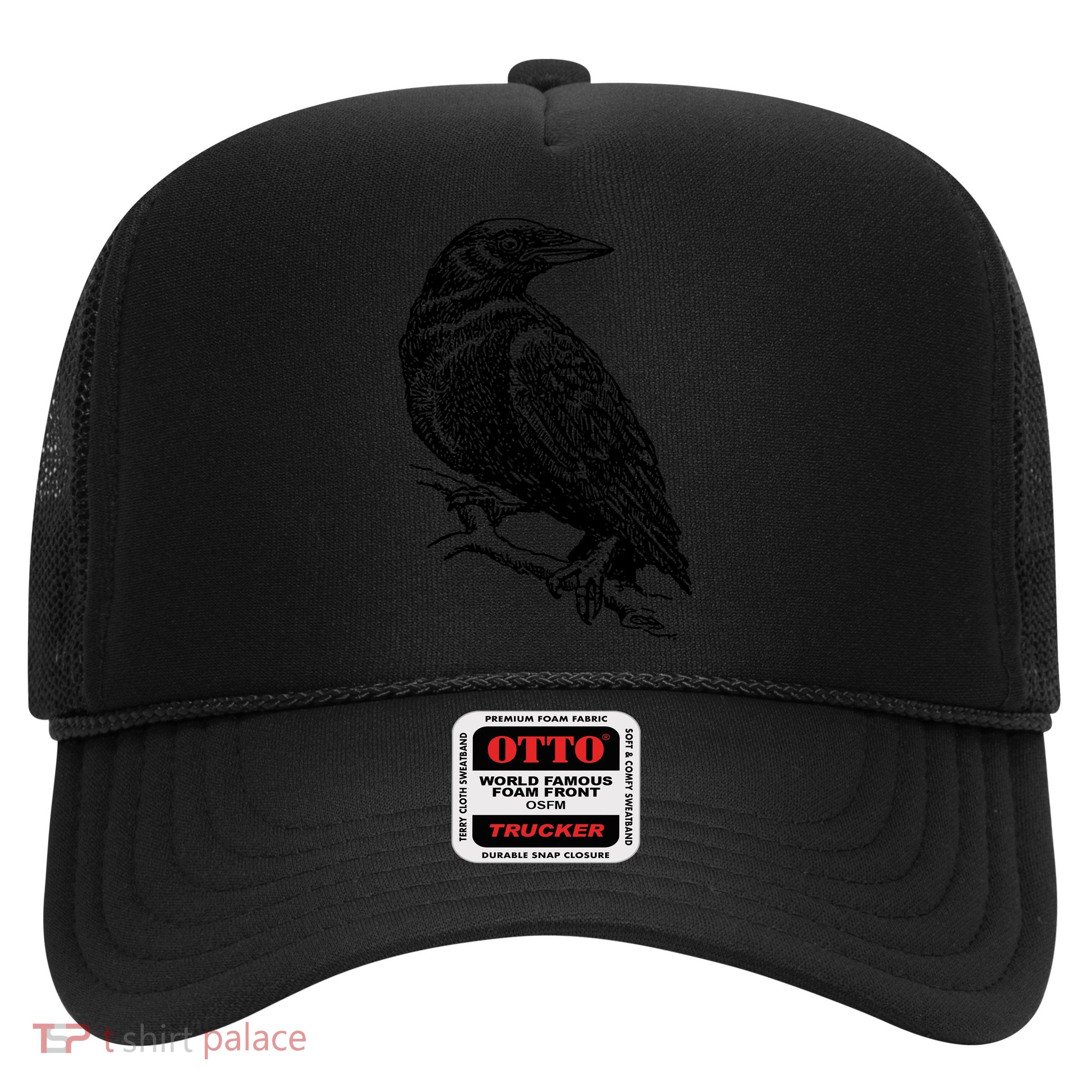 Crow Black Bird Trucker Hat