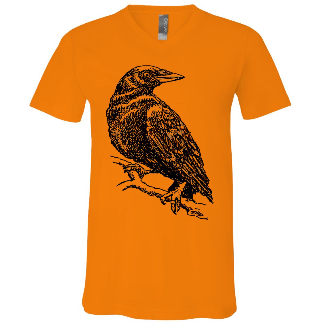 Crow Black Bird V-Neck T-Shirt