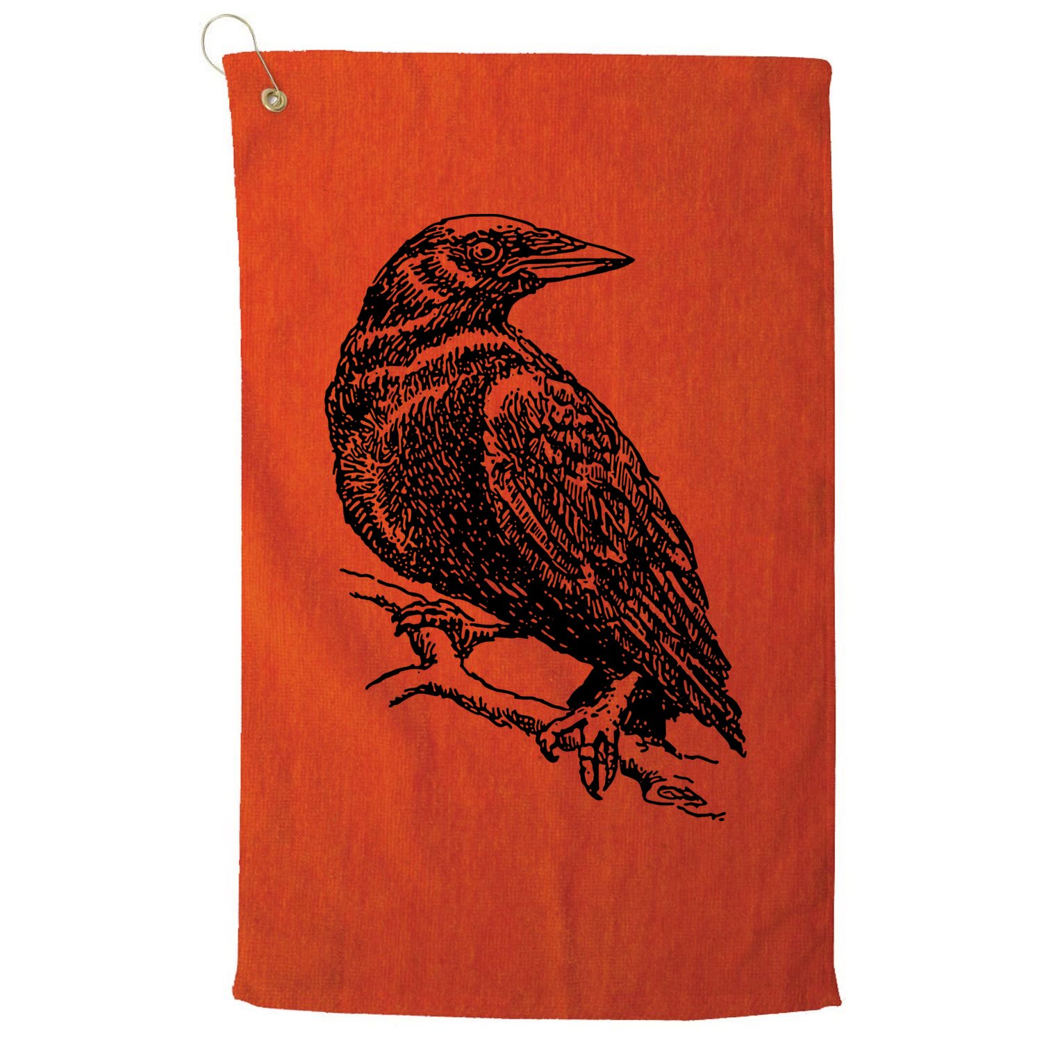 Crow Black Bird Golf Towel