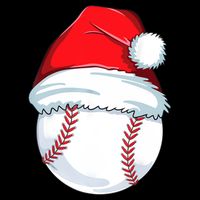 Christmas Baseball Ball Santa Pajama Drawstring Bag