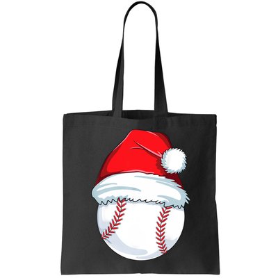 Christmas Baseball Ball Santa Pajama Bag