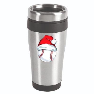 Christmas Baseball Ball Santa Pajama 16oz Travel Tumbler