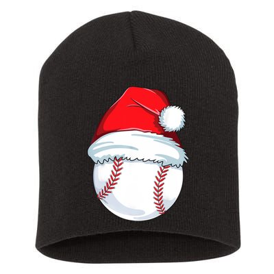 Christmas Baseball Ball Santa Pajama Short Acrylic Beanie