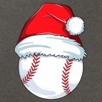 Christmas Baseball Ball Santa Pajama Cotton Canvas Backpack
