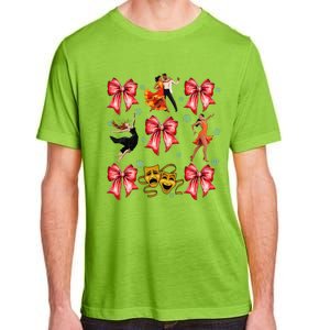 Coquette Bow Broadway Theater Musical Christmas Adult ChromaSoft Performance T-Shirt