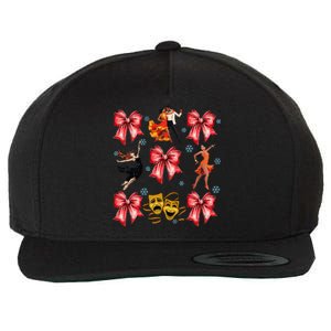 Coquette Bow Broadway Theater Musical Christmas Wool Snapback Cap