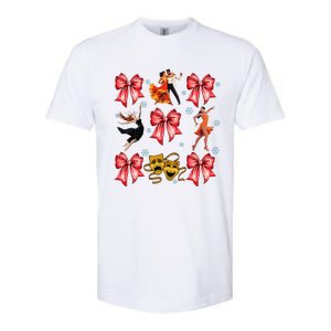 Coquette Bow Broadway Theater Musical Christmas Softstyle CVC T-Shirt