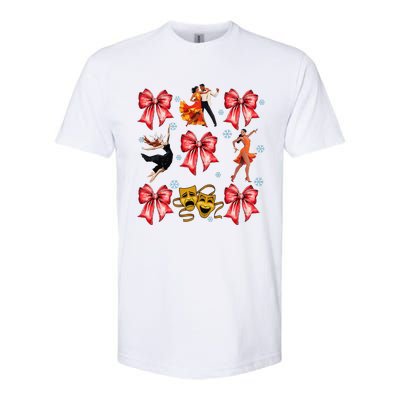 Coquette Bow Broadway Theater Musical Christmas Softstyle® CVC T-Shirt