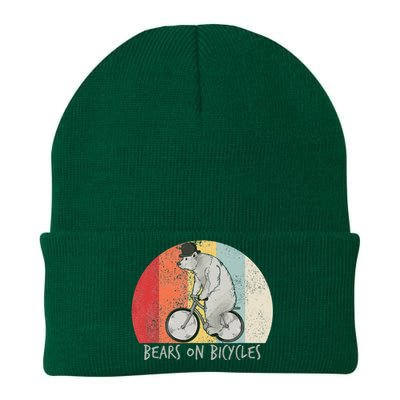 Cycling Bear Bike Biking Cyclist Knit Cap Winter Beanie