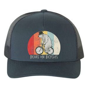 Cycling Bear Bike Biking Cyclist Yupoong Adult 5-Panel Trucker Hat