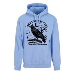 Crows Before Bros Support Your Local Murrder Unisex Surf Hoodie