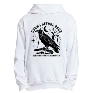 Crows Before Bros Support Your Local Murrder Urban Pullover Hoodie