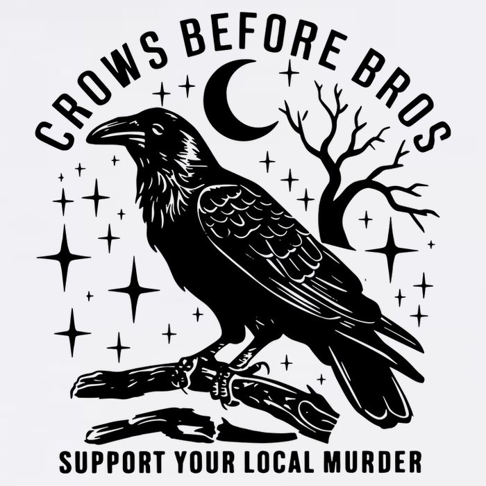 Crows Before Bros Support Your Local Murrder Mousepad