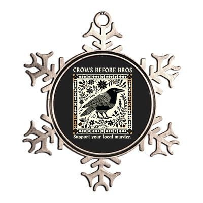Crows Before Bros Metallic Star Ornament